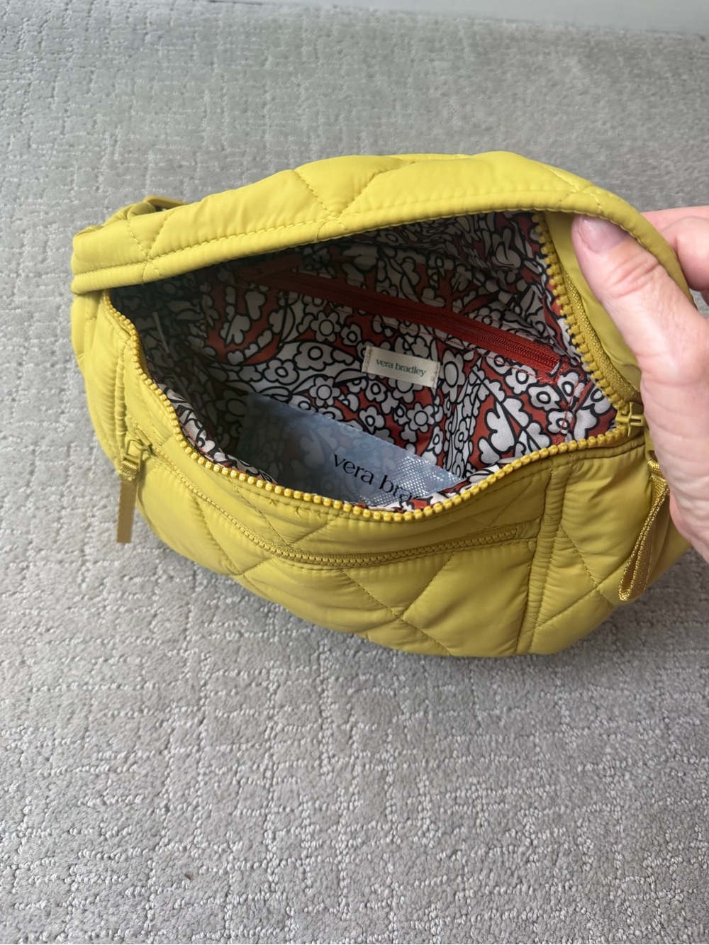 NWOT Vera Bradley Portnoy Belt Bag Crossbody in Golden Olive - Featherweight - Picture 4 of 9